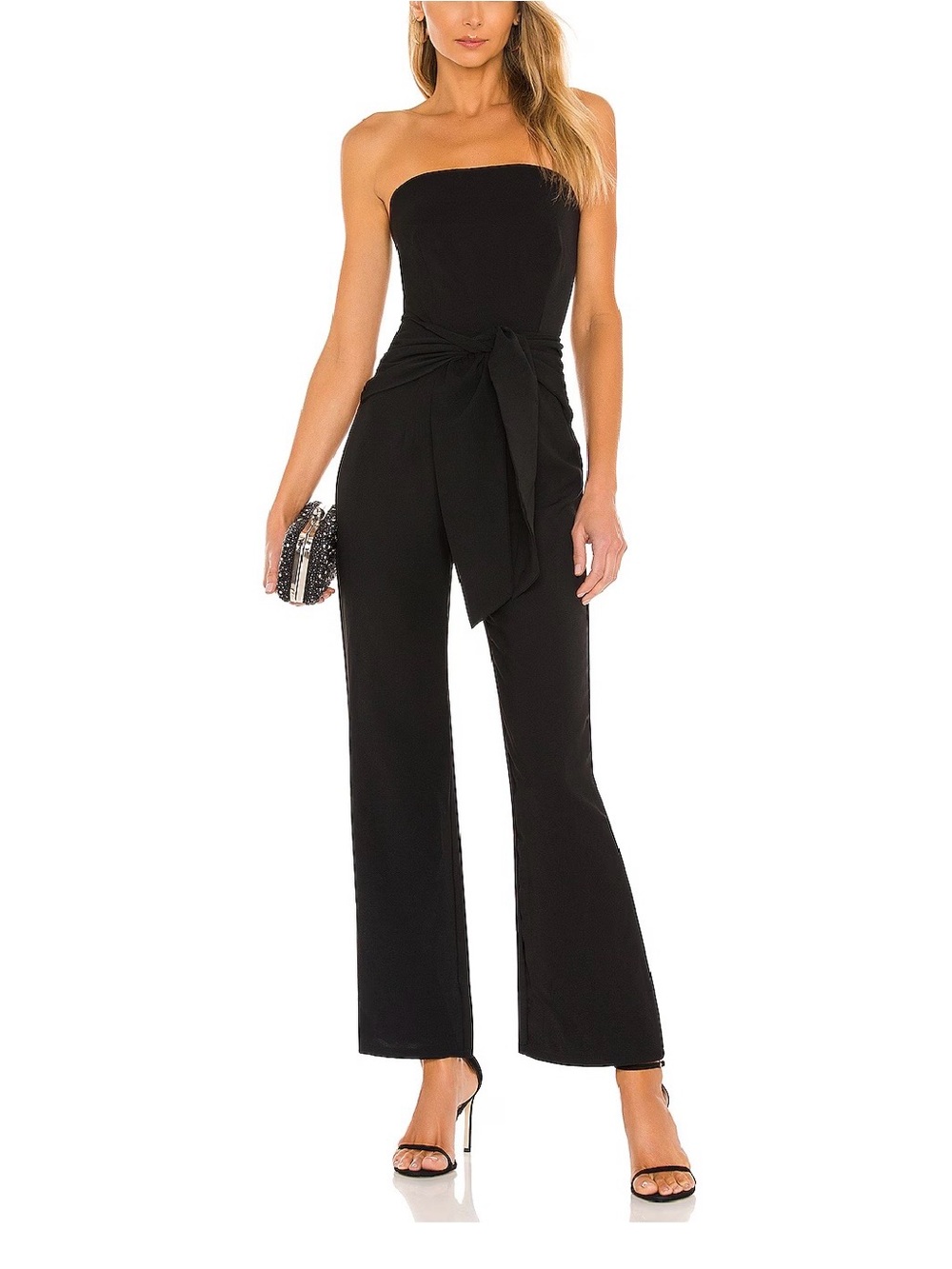 Superdown jordan tie waist jumpsuit